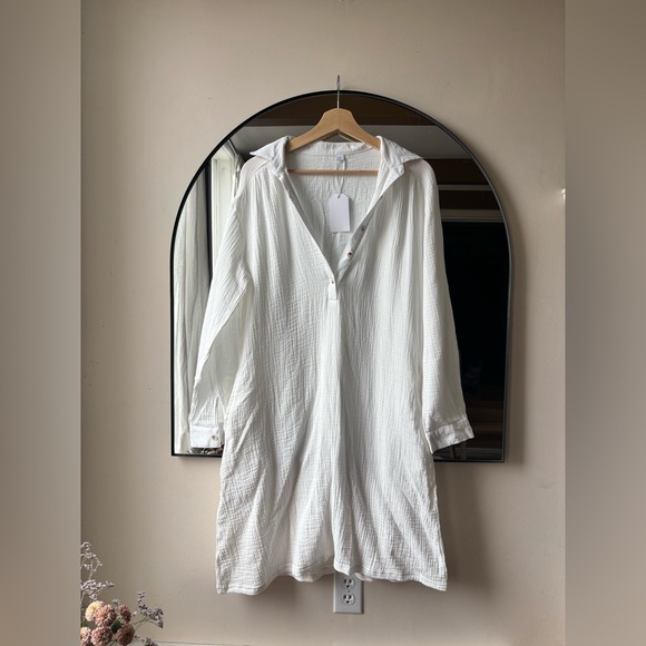 MADE WITH LOVE | cotton gauze dress | size large - Picture 2 of 4